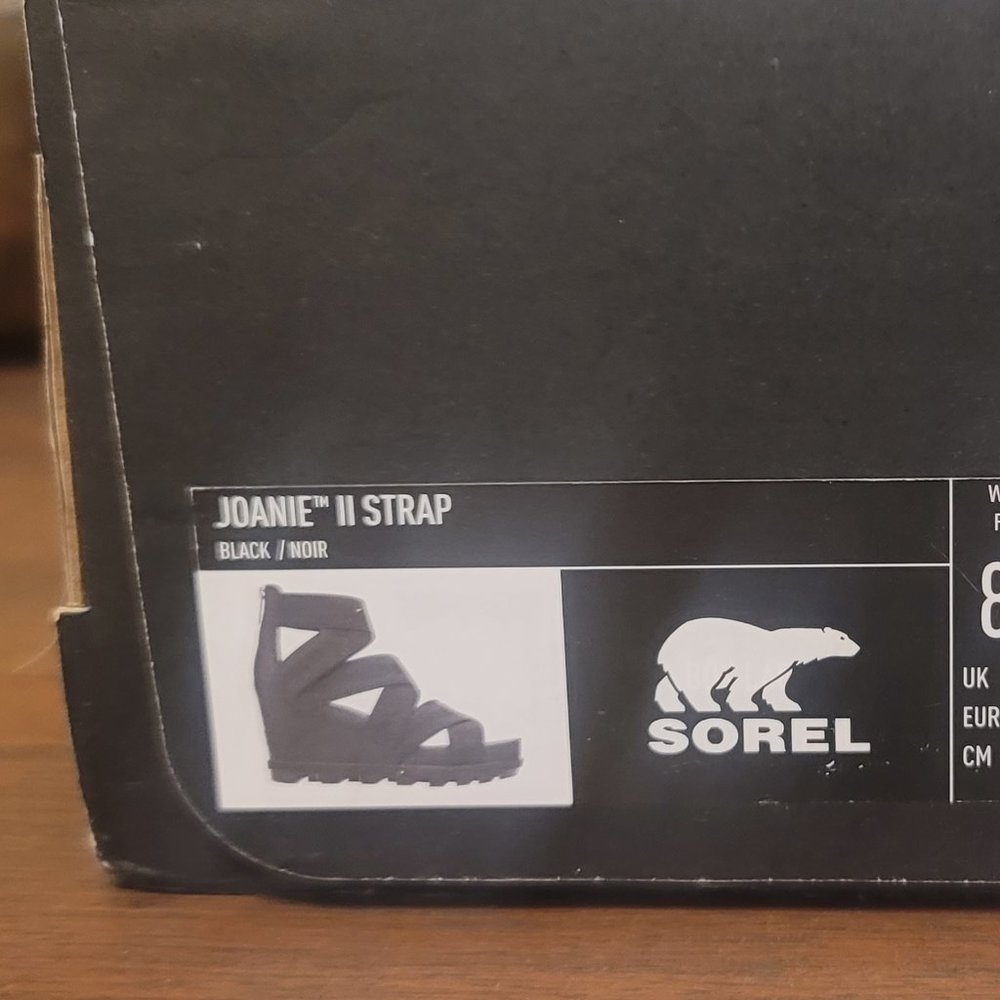 NIB Sorel Joanie Strap Wedge Heels Sz 8.5 - Picture 7 of 9